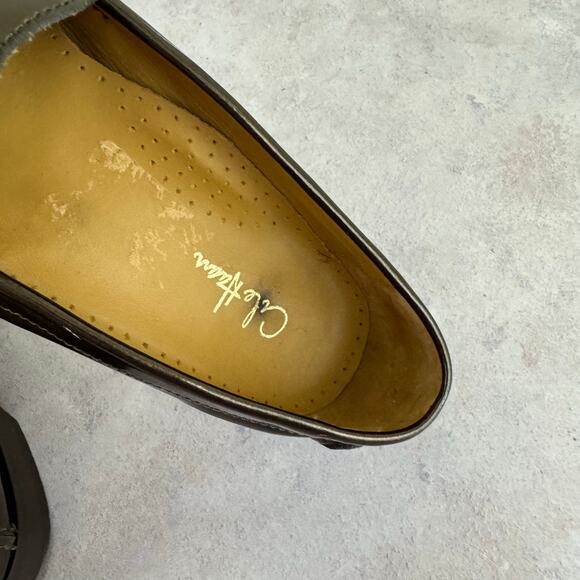 Cole Haan Shoes Womens Size 7 B Tassel Loafers Slip On Brown Shiny D29965 - Picture 12 of 15